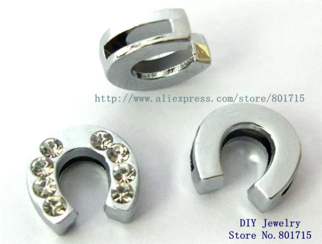 50 шт. 8 мм страз houshoe Slide Charms Fit 8 мм ошейник ремень для питомца и напульсники