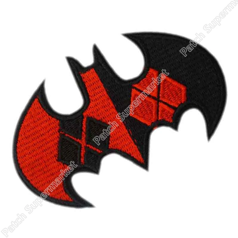 " Бэтмен Харли Куинн Аргайл Логотип Маска ТВ Moive серии dc comics равномерная нашивка на одежду в виде знака хиппи пришить на железе на патч
