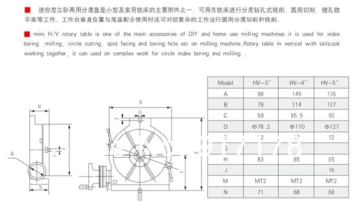 HV-3 мини серии поворотный стол станки аксессуары