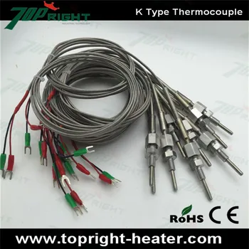 

Probe dia. 4mm probe length20mm K type thermocouple sensor with M8 thread ,free shippling!