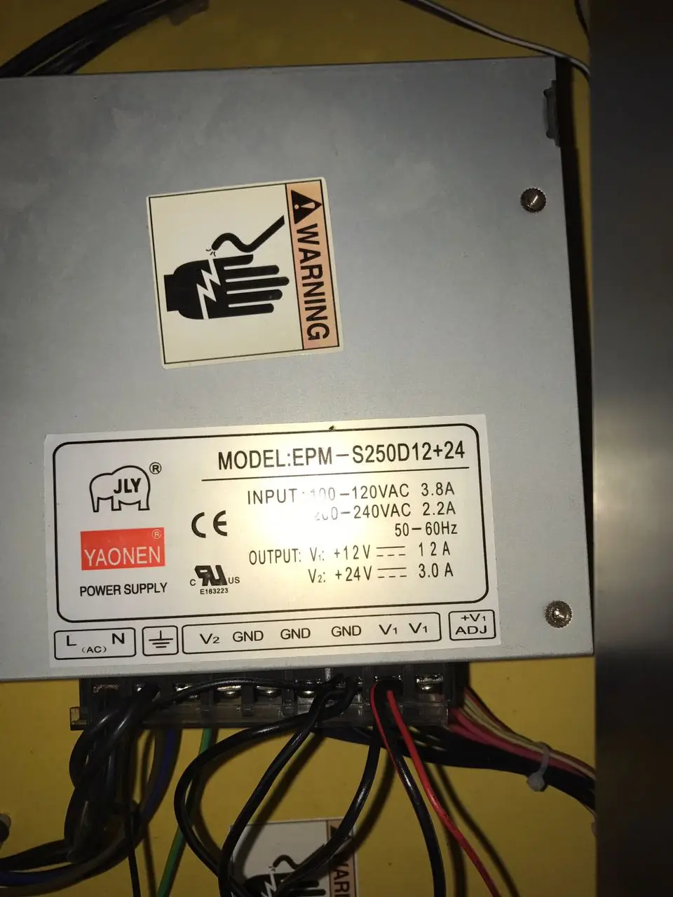 EPM S250D12+24 Power supply ,coin operated game machine, arcade games