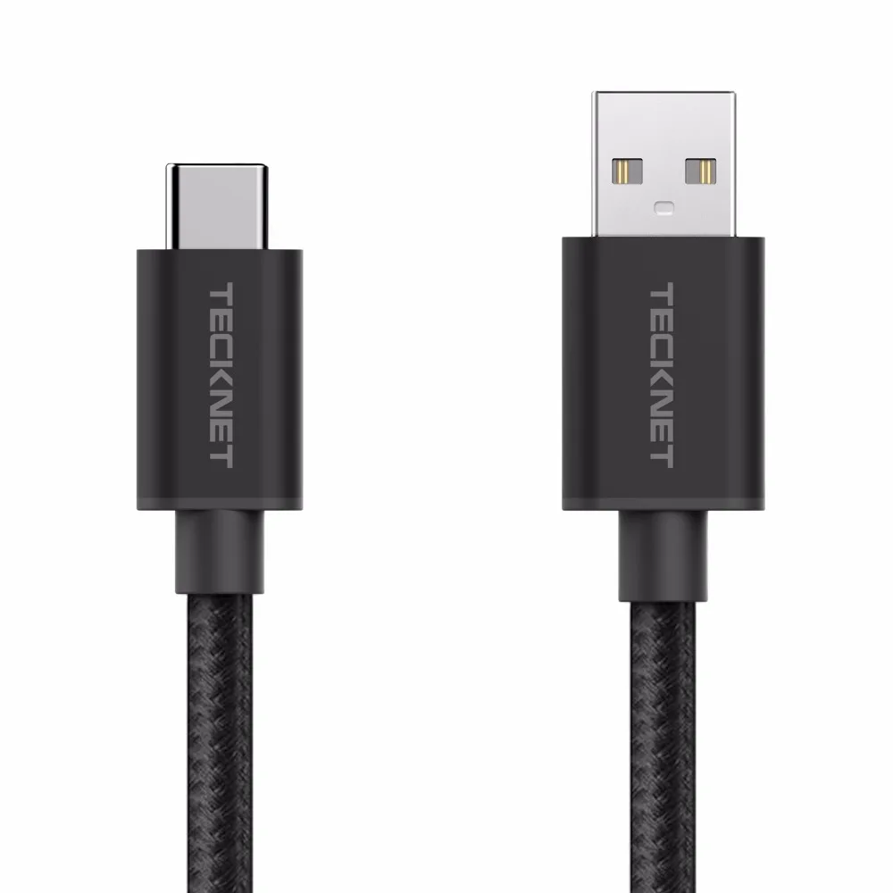Нейлоновый Плетеный USB кабель TeckNet 1 м 3 0 type C нейлоновый usb для быстрой зарядки и