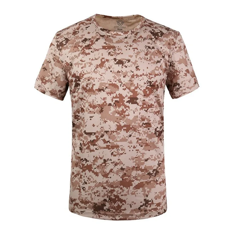 

Men's Outdoor Camo Hunting T-shirt Army Training Combat Tees