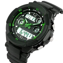 Men Fashion LED Date Outdoor Sport Wrist Analog Digital Waterproof Military Watch