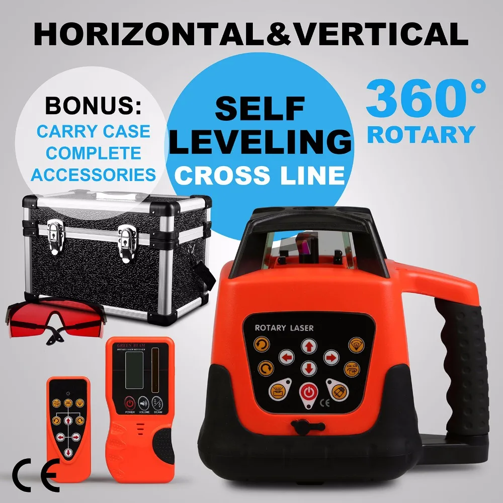 

New Automatic Electronic Self-Leveling Rotary Rotating Red Laser Level 150M