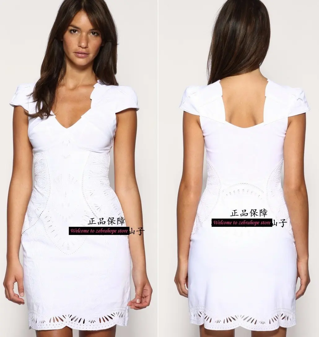 womens ol commute dresses short sleeves white cotton career dress size 10 women