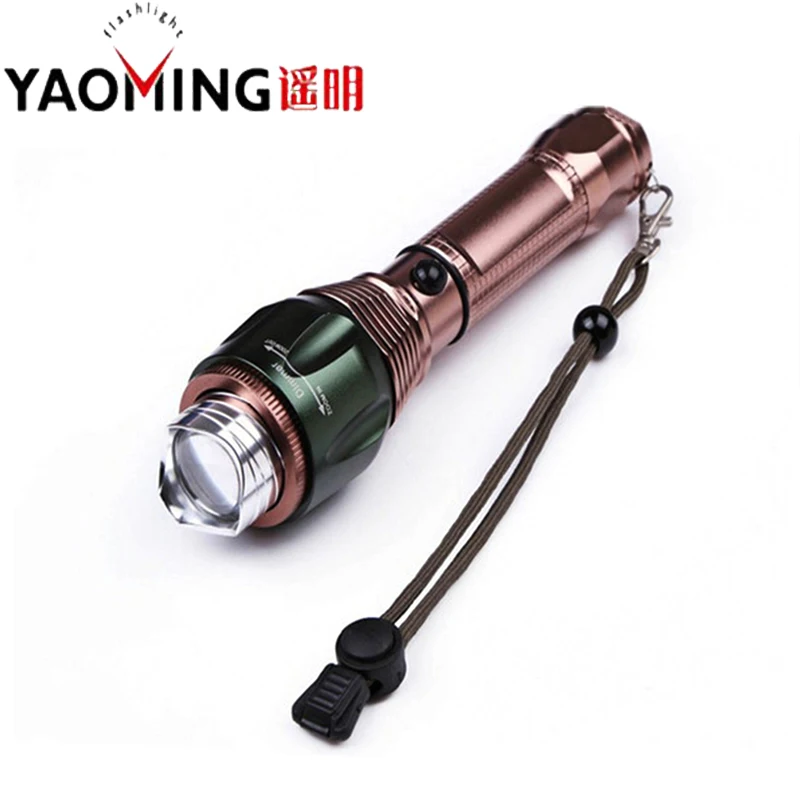 

Powerful cree led flashlight self defense lantern rechargeable tactical led lamp torch waterproof flashlight with 18650 or 3xAAA