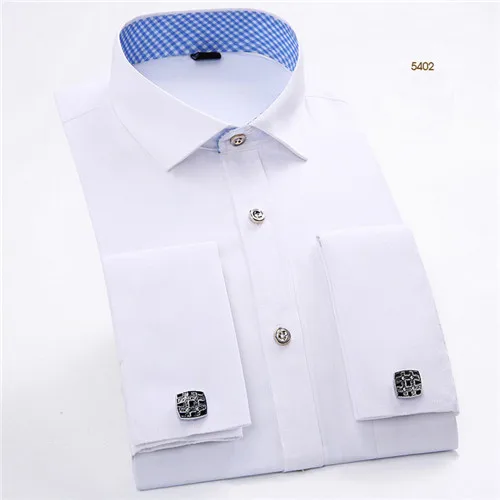 5402 VISADA JAUNA, весна-осень, мужская рубашка, одноцветная, для бизнеса, Camisa Social Masculina, брендовая одежда, облегающая мужская одежда N880 - Цвет: 5402
