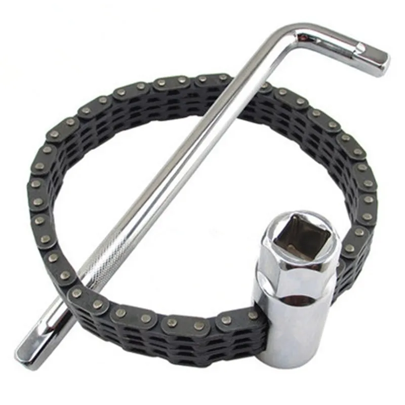 Oil Filter Wrench Adjustable Wrench Machine Filter Cartridge Chain