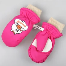 Детские зимние варежки для детей от 1 до 8 лет, Детские лыжные перчатки, теплые водонепроницаемые и ветрозащитные варежки для мальчиков и девочек