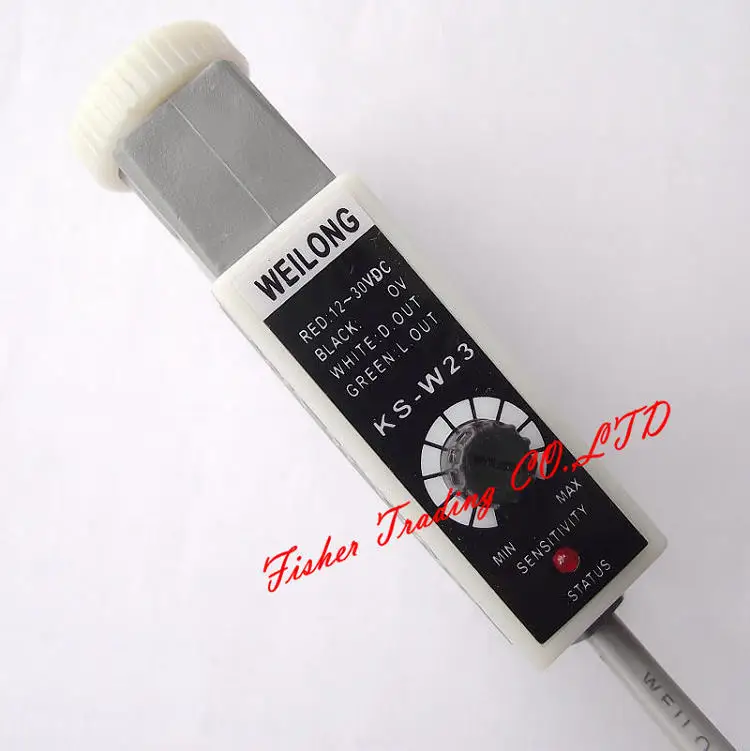 Weilong цветной датчик KS-W22 KS-W23 для машин для изготовления сумок, 10~ 30VDC фотоэлектрический переключатель глаз с белым светодиодный светильник