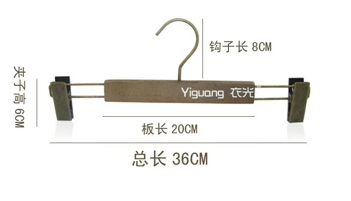 Sainwin 5 шт/лот 36 см деревянная винтажная вешалка для брюк костюм пальто вешалка для одежды