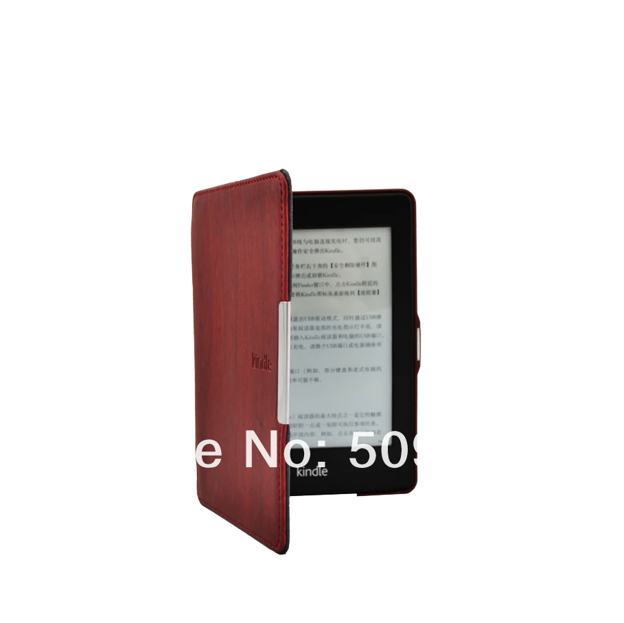 Новинка. Прибытие, деревянный узор pu кожаный чехол для Amazon kindle paperwhite Wifi 3g 200 шт/партия