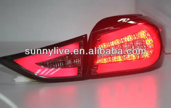Elantra светодиодный задний фонарь для hyundai All Smoke черный цвет 2012-13 год черный WH