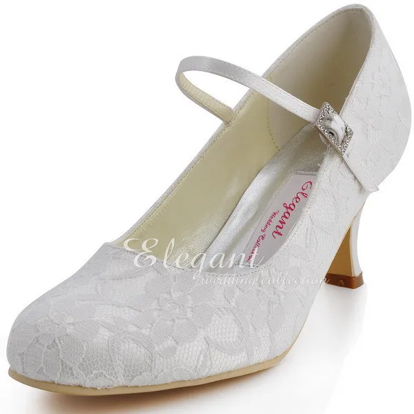 Elegantpark Ep1085 White Pumps Us 7 Eu 38 Closed Toe Mary Jane Mid Woman Shoes Wedding Bridal White Ivory Closed Toe Med Block Heel Comfort Mary Jane Lace Bride Lady Satin Prom Party Pumps Hc1708usd 43 98 Pair