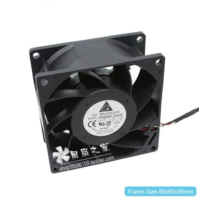 Для delta FFB0812EHE 8 см 80 мм 80*80*38 мм 8038 12 В 1.35A двойной шарикоподшипник Вентилятор охлаждения