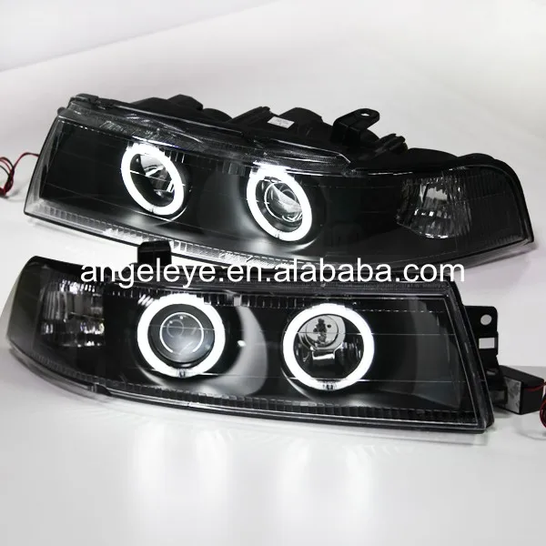 Для Mitsubishi для Lancer 2005-2008 года светодиодный головной свет ангельские глазки черный корпус LF