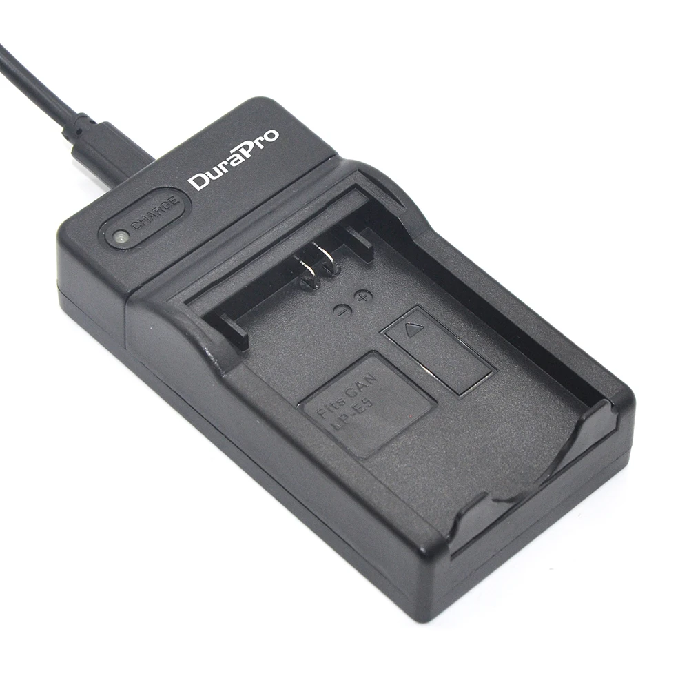 Durapro из 2 предметов 7,4 В 1600 мА/ч, LP-E5 LP E5 LPE5 Перезаряжаемые Батарея+ USB Цифровое Зарядное устройство литий-ионный аккумулятор Батарея для Canon 450D 500D 1000D