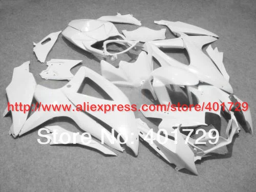 Обтекатели для Suzuki GSXR 600 750 08 09 10 GSXR600 GSXR750 2008 2009 2010 все глянцевый белый bodwork обтекателя+ 7 подарки AW57