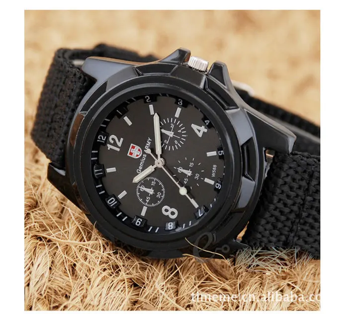 4 цвета Быстрая 10 шт./партия модные Gemius Army Racing Force военные спортивные мужские часы с тканевым ремешком кварцевые часы