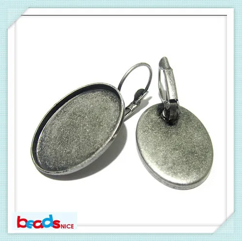 Beadsnice ID12111 элегантный подарок Античная Бронза уха кабошон основы diy 18x25 мм серьги Овальный для нее