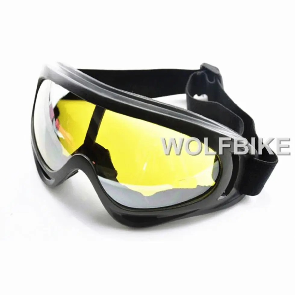 WOLFBIKE Пейнтбол Спорт UV400 защита для охоты страйкбол лыжные очки снег Сноубординг очки желтые линзы