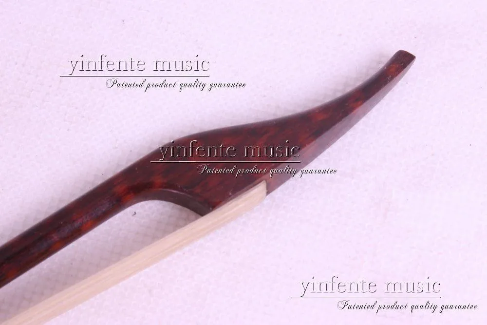 Snakewood 1 шт. 4/4 Скрипка Лук барокко белый конский хвост прямой#8