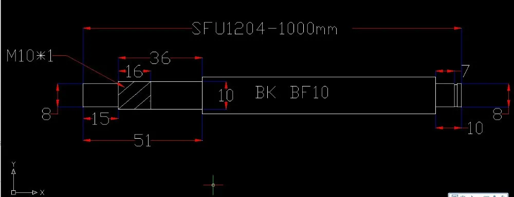 1 комплект 1204 свернутые шариковые винты motion CNC XYZ шарикового винта SFU1204 650 мм длина с одной станков