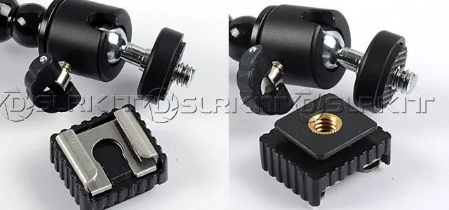 DSLRKIT Dual-arm Dual-shoe Flash Кронштейн для макросъемки для CANON NIKON PENTAX