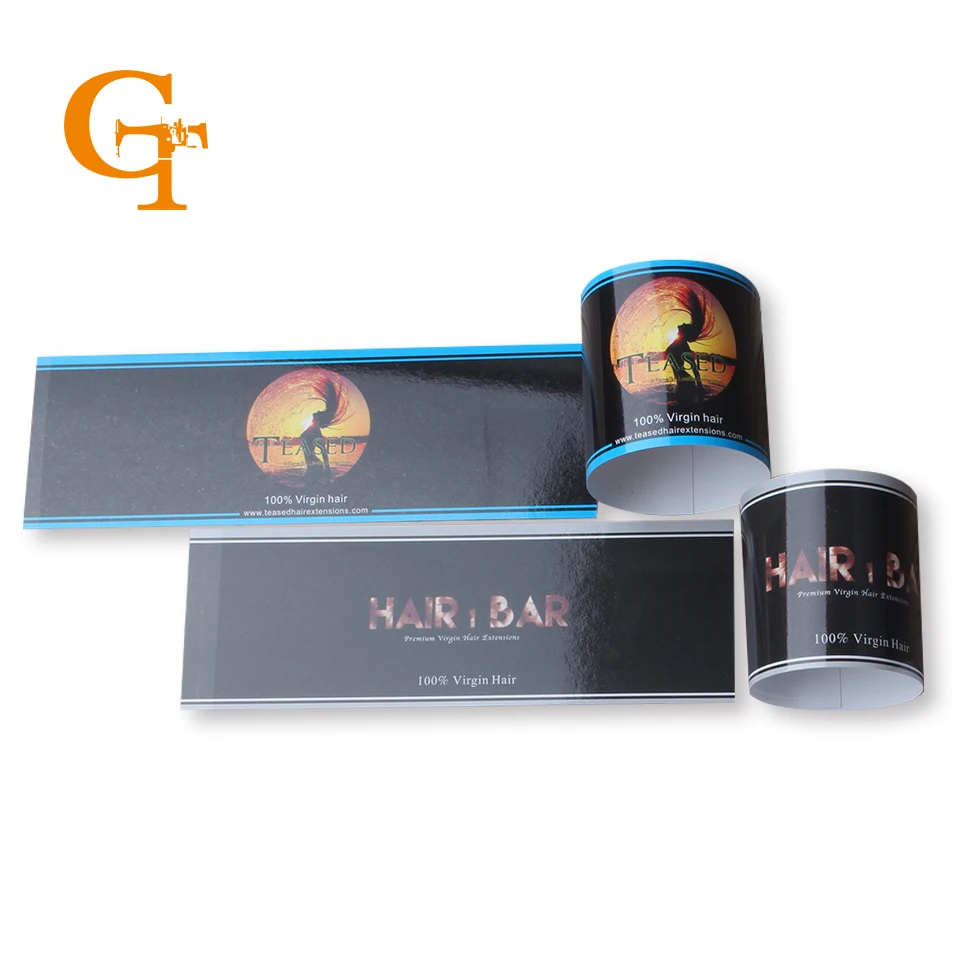 

2016 fashion custom hair labels shop brand name hair wig extension packaging seal warps,hair accessories extension