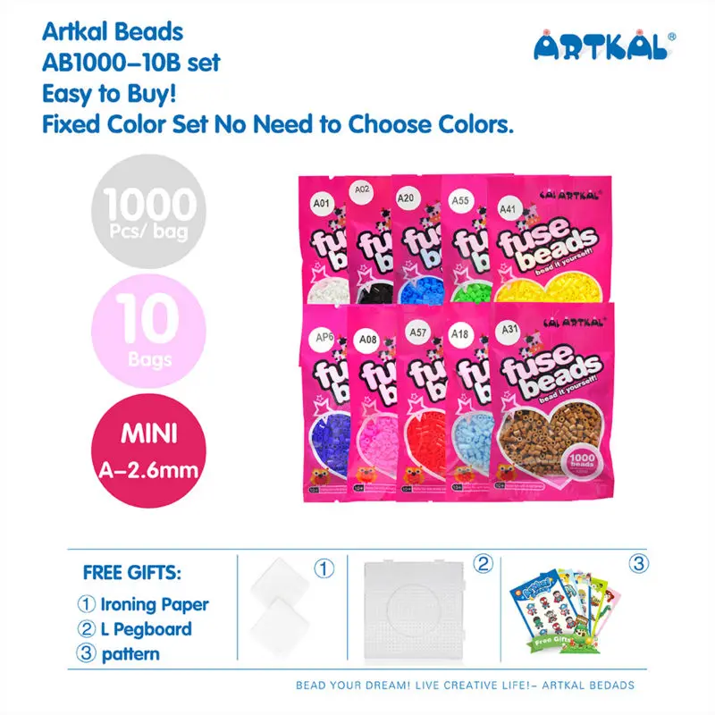 Artkal-beads-A-2.6mm-AB1000-10B