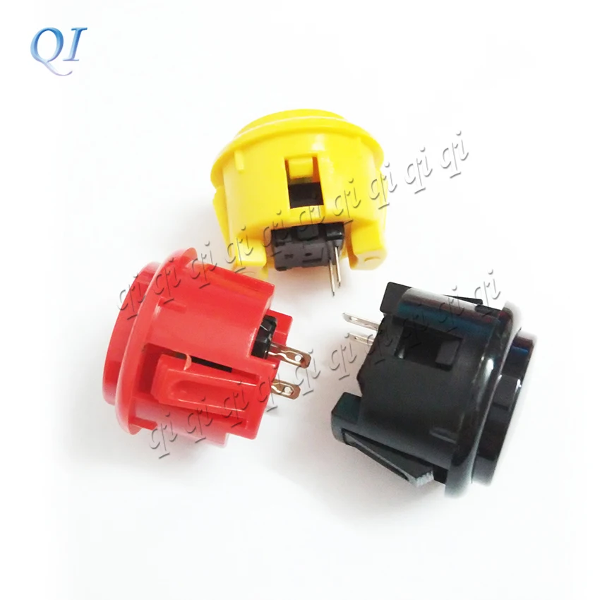 

12 PCS 30mm push button copy sanwa push button DIY Arcade fighting game kit 9 color for choose Free shipping