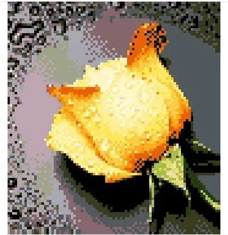 Вышивка Крестом Пакет Лидер продаж Best качество вышивки крестом Наборы Желтая роза водослива цветок