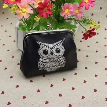 

100pcs/lot Womens Fashion Mini Owl Wallet Card Holder Case Coin Purse Clutch Handbag Bag
