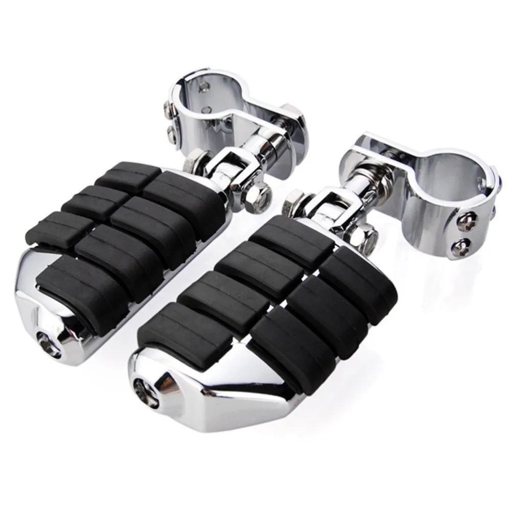 high quality Chrome Billet Dually Foot Rest Highway Pegs 1 1 4 Mount Clamp Kit For