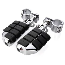 high quality Chrome Billet Dually Foot Rest Highway Pegs 1 1 4 Mount Clamp Kit For