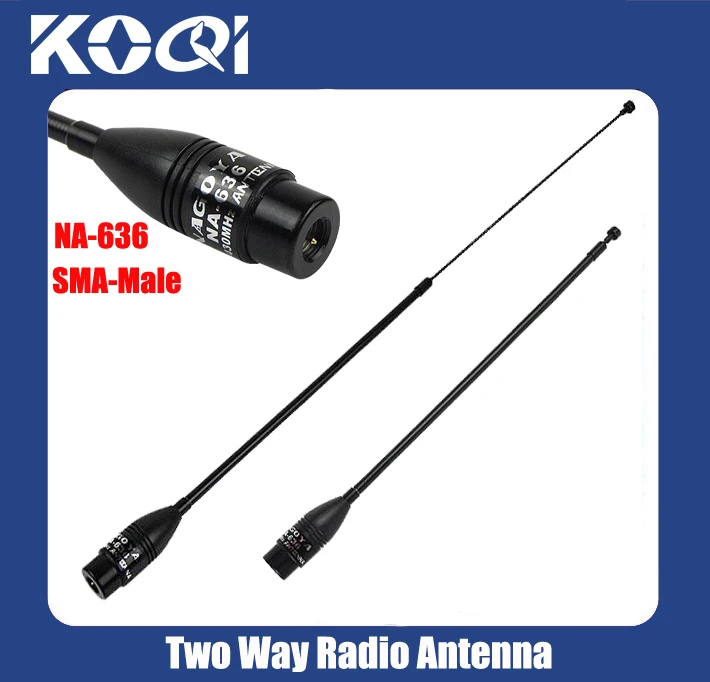 Антенна Nagoya NA-636 SMA Мужской двухдиапазонная антенна для Yaesu VX-7R VX-6R VX-3R PX-2R TH-2R TH-UVF1