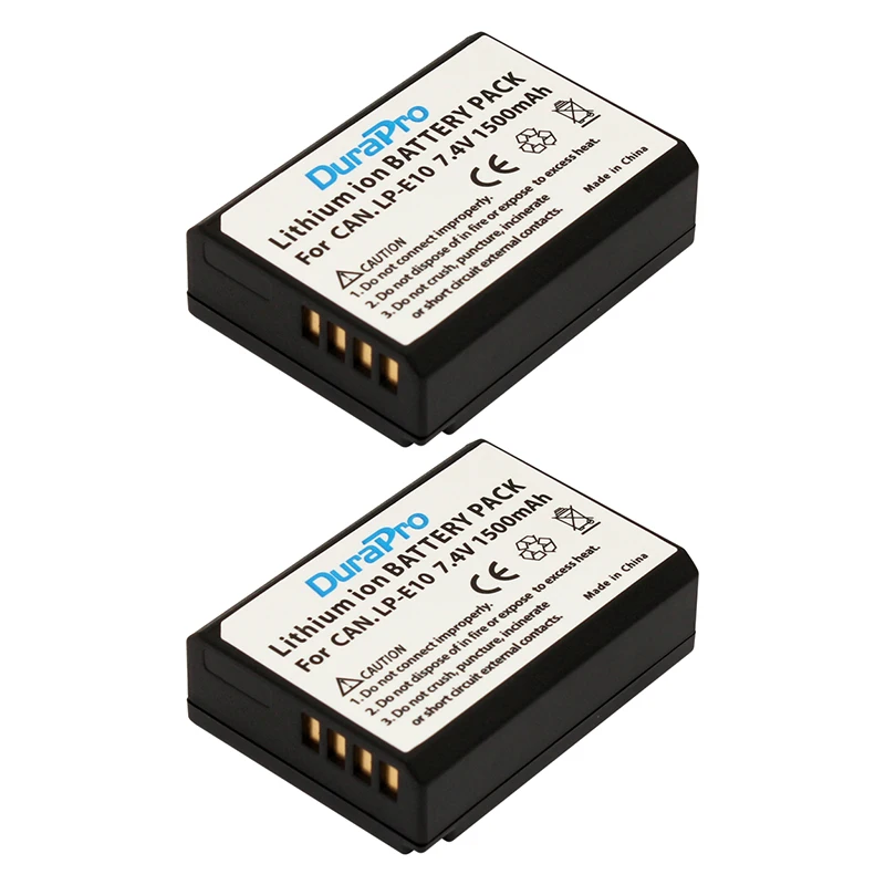 2pcs LP E10 LP E10 Rechargeable Camera Battery For Canon Camera 1100D