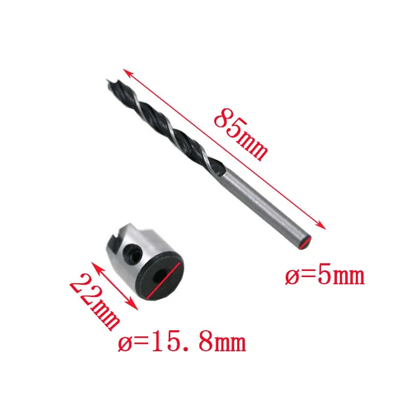 Набор зенкеров для дрели комплект из 5 насадок столярных работ 3 мм 4 6 гаечный ключ