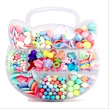 Girls DIY Bracelet 500pcs/lot Plastic Bead Accessories Toy