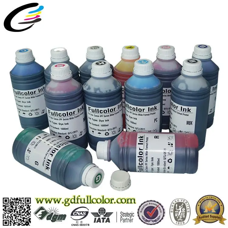 

Water Based Dye Ink for Canon w6400 w7200 w7250 w8200 w8400 Inkjet Printer Ink