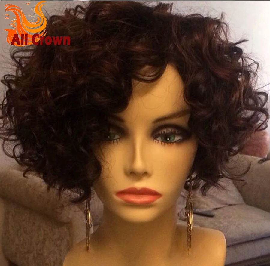 Short Curly Human Hair Full Lace Wigs Body Wave Indian | short curly bob wig virgin human hair bob wig lace front Short Curly Human Hair Full Lace Wigs Body Wave Indian | short curly bob wig virgin human hair bob wig lace front