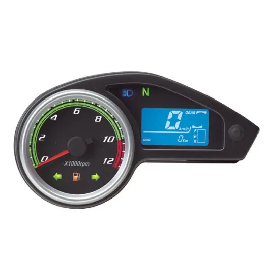 multi function Tachometer Motorcycle ATV RPM Digital Fuel Gauge