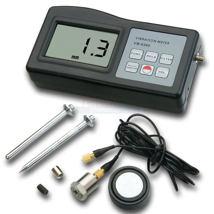 VTSYIQI VM-6380 Vibration Meter Vibrometer USB RS232C Cable Software Connect to PC 