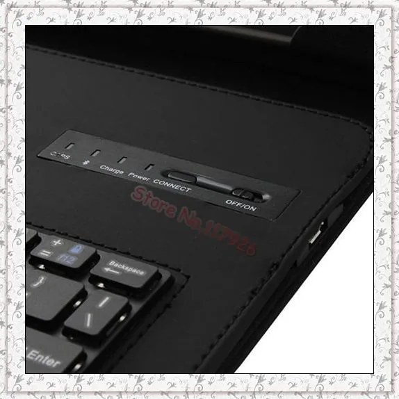 Универсальная съемная клавиатура Bluetooth и кожаный чехол подставка для hp slate 10 HD для Miix2 10 10-ZTH для huawei MediaPad 10 FHD