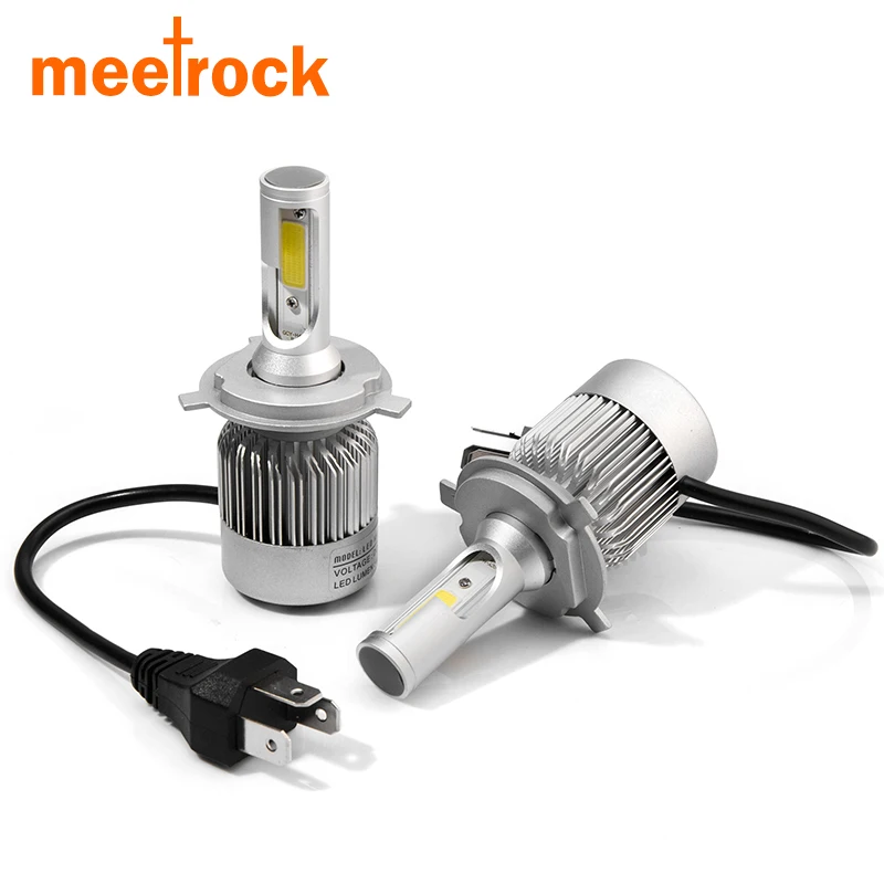 4000LM car h4 led bulb cob cree led chips car light H4 3 high low beam