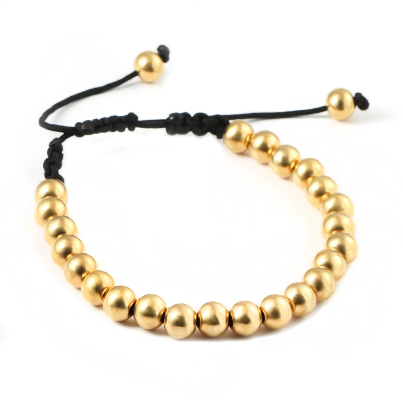 10pcs 8mm Micro Pave Black Stoppers Beads New Anil Arjandas Macrame Bracelets,Briading Macrame Bracelet For Men Jewelry BC-0064