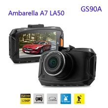 GS90A car dvr Ambarella A7 LA50 FHD 2560*1080P 30fps 5.0 MP 2.7Inch Dash Camera 170 Degree H.264 GPS & G-sensor Free Shipping!