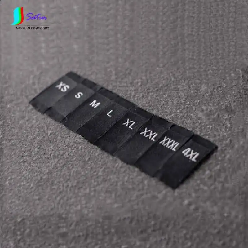 Cloth Garment Size Labels/Flag Labels/Clothing Woven Tags White Or Black background Label XS/S/L/M/XL/XXL/XXXL/4XL S0047H | Дом и сад