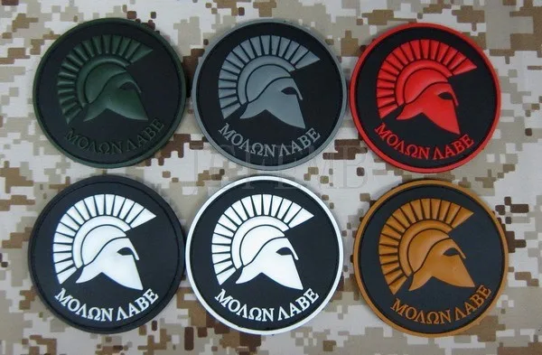 ACU Spartan Военная Униформа Тактическая Мораль 3D ПВХ патч Значки pb614